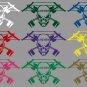 Lineman Skull Electrician Power Worker Car Truck Window Vinyl Decal Sticker