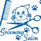 Dog Grooming Pet Salon Shop Spa Car Truck Window Laptop Vinyl Decal Sticker