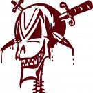 Skull Knife Face Monster Car truck Window Vinyl Decal Sticker