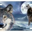 Wolf Wolves Pack Hunting Beast Dog Moon Hunter Novelty Car Truck License Plate