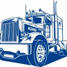 18 Wheeler Semi Big Rig Road Car Diesel Truck Driver Window Vinyl Decal Sticker