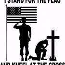American Flag Soldier Christian Cross Freedom Window Laptop Vinyl Decal Sticker