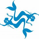 Mermaid Swimming Girls Anchor Fantasy Sea Car Truck Window Vinyl Decal Sticker