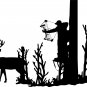 Hunting Deer Tree Stand Bow Gun Whitetail Car Truck Window Vinyl Decal Sticker