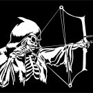 Grim Reaper Bow Arrow Hunter Deer Hunting Car Truck Window Vinyl Decal Sticker