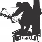 Tagout Hunting Deer Buck Whitetail Bow Gun Car truck Window Vinyl Decal Sticker