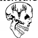 Hunting Deer Skull Brain Hunter Gun Bow Arrow Truck Window Vinyl Decal Sticker