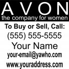 Avon Business Custom Car Truck Window Wall Laptop Vinyl Decal Sticker