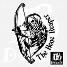 Bone Grim Reaper Bow Arrow Hunting Deer Car Truck Window Vinyl Decal Sticker