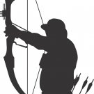 Bow Arrow Hunt Hunting Deer Whitetail Truck Car Window Vinyl Decal Sticker