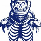 Zombie Astronaut Skeleton Skull Space Car Boat Truck Window Vinyl Decal Sticker