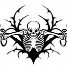 Hanging Skeleton Skull Zombie Monster Car Truck Window Vinyl Decal Sticker