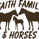 Horse Faith Family Cowboy Christian Western Car Truck Window Vinyl Decal Sticker