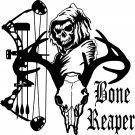 Grim Reaper Bow Arrow Hunter Deer Skull Car Truck Window Vinyl Decal Sticker