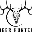 Hunting Deer Hunter Skull Gun Scope Buck Car Truck Window Vinyl Decal Sticker
