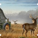 Deer Buck Barn Tractor Farm Hunting Hunter Field License Plate Car Truck Tag