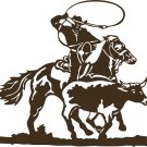 Cowboy Roping Calf Western Rodeo Bull Horse Car Truck Window Vinyl Decal