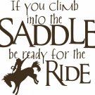 Cowboy Horse Rodeo Cowgirl Western Funny Car Truck Window Vinyl Decal Sticker