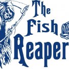 Bass Fish Grim Reaper Fishing Boat Car Truck Window Vinyl Graphics Decal Sticker
