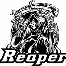 Grim Reaper Scythe Death Shinigami Scary Car Truck Window Vinyl Decal Sticker