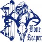 Bone Grim Reaper Bow Hunter Deer Skull Car Truck Window Vinyl Decal Sticker