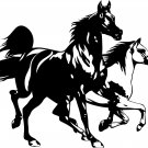 Horse Horses Running Rodeo Car Truck Window Laptop Vinyl Decal Sticker