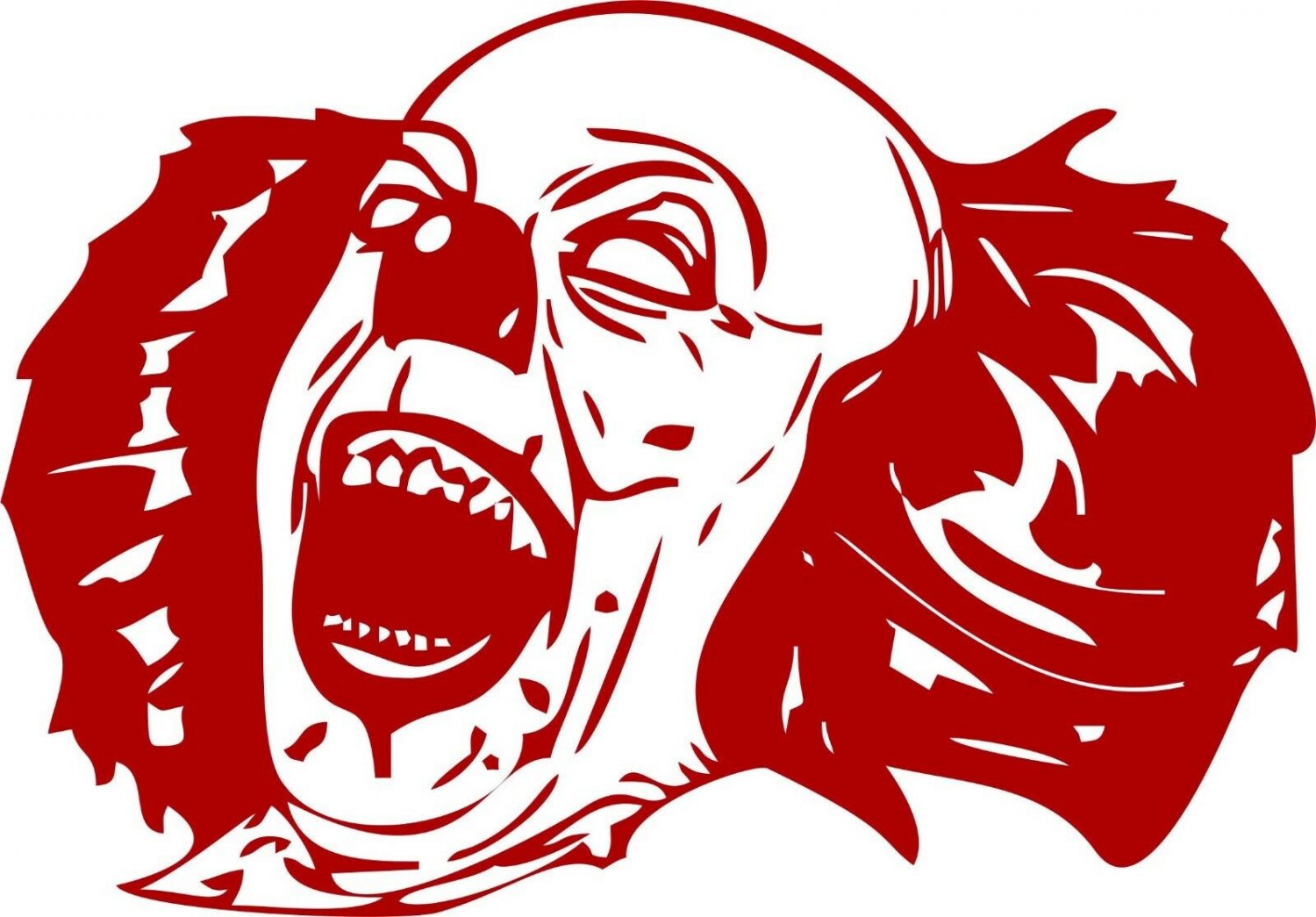 Clown Evil Jester Skull Circus Car Truck Laptop Window Vinyl Decal Sticker