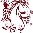 Horse Flowers Tribal Rodeo Cowgirl Western Car Truck Window Vinyl Decal Sticker