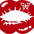 Butterfly Kiss Sexy Lips Mouth Car Truck Window Vinyl Decal Sticker