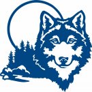 Wolf Pack Hunting Beast Dog Moon Hunter Car Truck Window Vinyl Decal Sticker