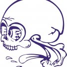 Funny Skull Crazy Skeleton Monster Truck Window Vinyl Decal Sticker