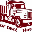 Custom Construction Dump Truck Business DOT Semi Car Window Vinyl Decal Sticker