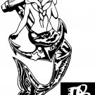 Sexy Mermaid Girl Lady Anchor Braids Car Boat Truck Window Vinyl Decal Sticker