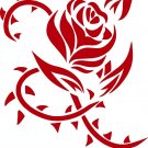 Rose Tribal Flower Truck Car Tattoo Window Laptop Vinyl Decal Sticker