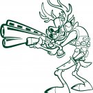 Deer Hunting Man Hunter Gun Knife Car Truck Window Laptop Vinyl Decal Sticker