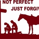 Christian Cowboy Cowgirl Pray Horse Cross Car Truck Window Vinyl Decal Sticker