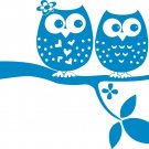Owls On Branch Love Birds Animal Car Truck Laptop Window Vinyl Decal Sticker