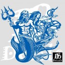 Mermaid Sexy Girl Poseidon Aqua Man Car Boat Truck Window Vinyl Decal Sticker