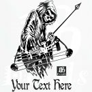 Custom Grim Reaper Bow Archery Hunting Deer Car Truck Window Vinyl Decal Sticker
