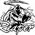 Grim Reaper Scythe Death Skull Monster Zombie Truck Window Vinyl Decal Sticker