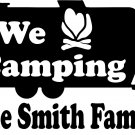 Large Camping RV Camper Custom Name Travel Trailer Window Vinyl Decal Sticker
