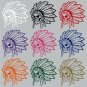 Native Indian Skull Face Skeleton Headdress Car Truck Window Vinyl Decal Sticker