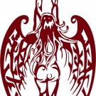 Angel Fairy Fantasy Girl Tribal Fire Wings Car Truck Window Vinyl Decal Sticker