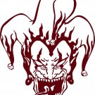 Jester Clown Tribal Flames Skull  Car Truck Laptop Window Vinyl Decal Sticker