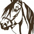 Horse Head Cowboy Pet Rodeo Western Car Truck Trailer Window Vinyl Decal Sticker