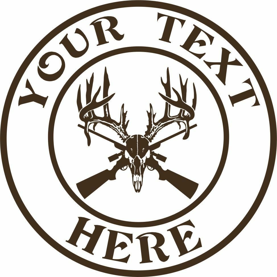 Custom Text Hunting Deer Hunter 3 Designs Car Truck Window Vinyl Decal Sticker