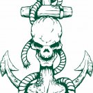 Pirate Skull Bones Boat Anchor Rope Ocean Car Truck Window Vinyl Decal Sticker