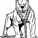 Pit Bull Dog Chain Pet Attack Car Hood Truck Window Vinyl Decal Sticker