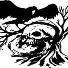 Skull Raven Crow Bird ScaryTree Spooky Car Truck Window Vinyl Decal