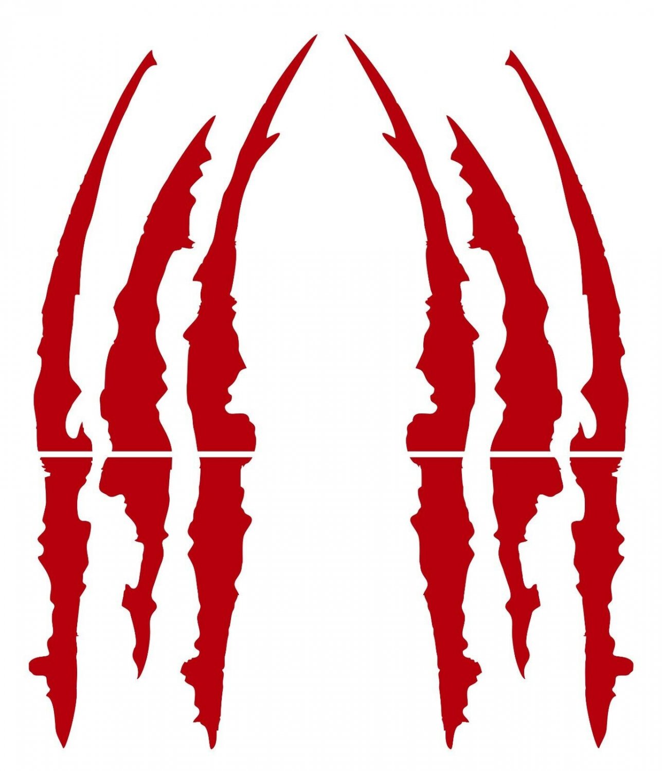 Headlight Scratch Rip Tear Tribal Reflective Vinyl Decal Sticker